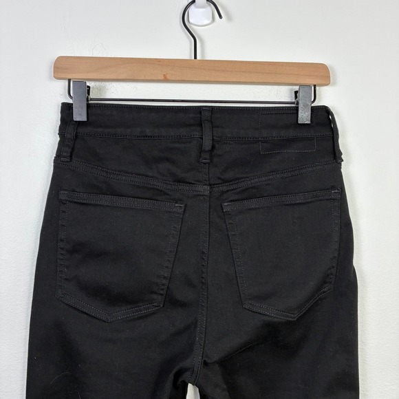 J. Crew Curvy Slim Black Jeans Women 27 High Rise Classic Chic Straight Leg - Picture 5 of 6